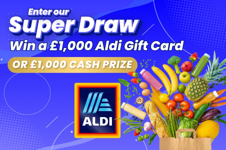 won 1000 aldi gift card on your school lottery